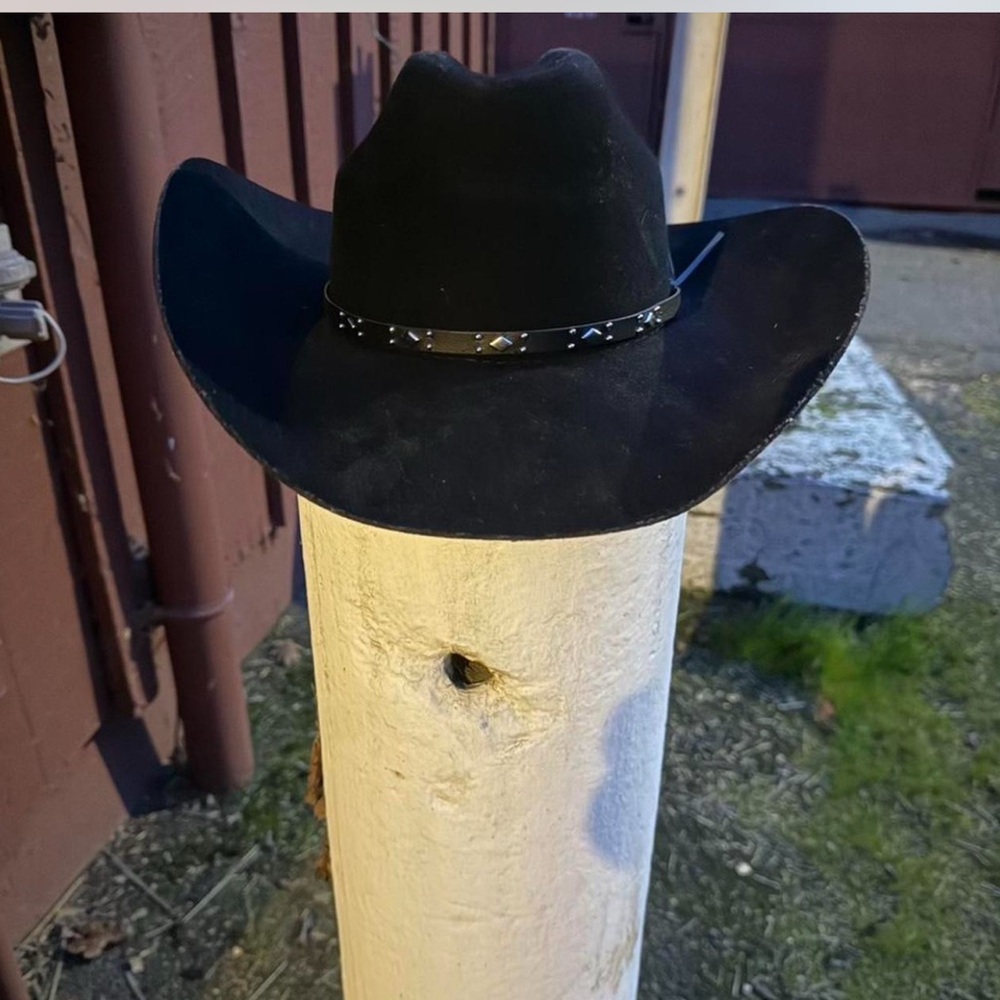 Baileys Black Cowboy Hat with Studded Band